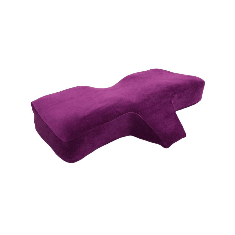 Bantal sambungan bulu mata busa memori berkualiti tinggi lengkung ergonomik menambah baik bantal tidur bantal sokongan leher sandaran kepala cekung