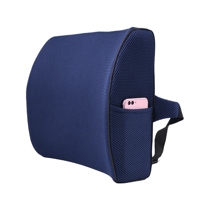 Penutup Mesh telap udara Bantal Sokongan Lumbar Kusyen Belakang Buih Memori yang Selesa