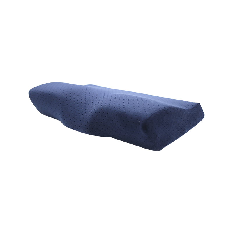 Amazon Hot Sell Contour Memory Foam Leher Bantal Bantal Serviks Ergonomik untuk Sakit Leher Bantal Katil untuk Tidur 100% Poliester