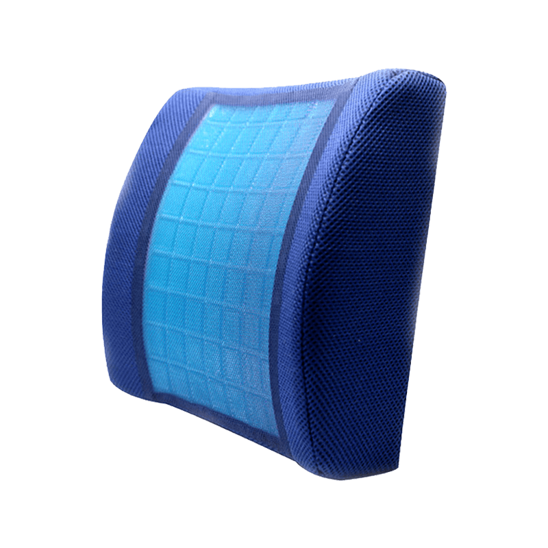 Jualan Terus Kilang Gel Penyejuk Ergonomik Memory Foam Tempat Duduk Kerusi Pejabat Lumbar Support Kusyen Belakang untuk Kereta China Musim Panas Dikait