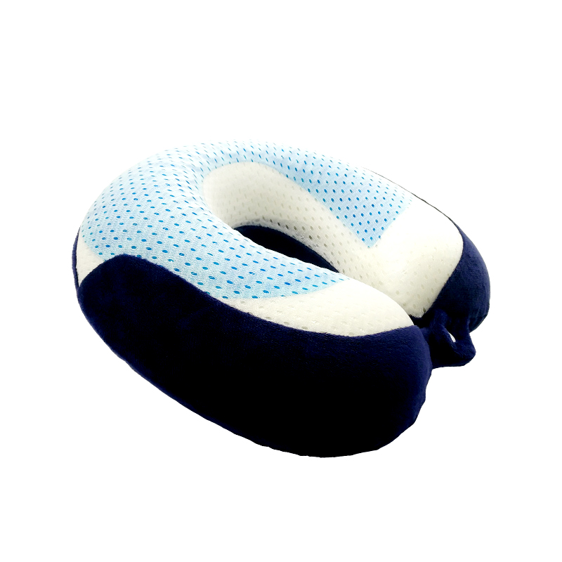 Knitted Cooling Gel Bantal Memory Foam berbentuk U