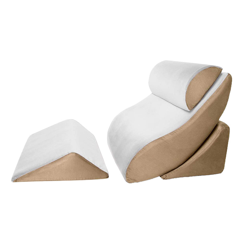 Set pad kejururawatan pelbagai fungsi wanita hamil tua bantal segi tiga sisi katil bantal belakang besar pad cerun anti-refluks gastroesophageal